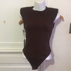 Babaton Aritzia Body Suit NWT BROWN